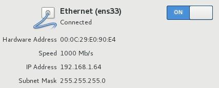 Linux Ethernet ens33