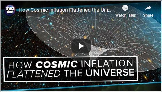 How Cosmic Inflation Flattened the Universe and why are we here?