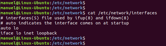 Debian etc network interfaces command