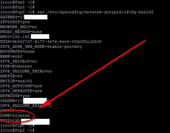 Zone Trusted in How to install and configure SNMP in CentOS 7