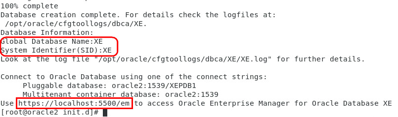 SuSe 10 running Oracle 11g migration project installation completed