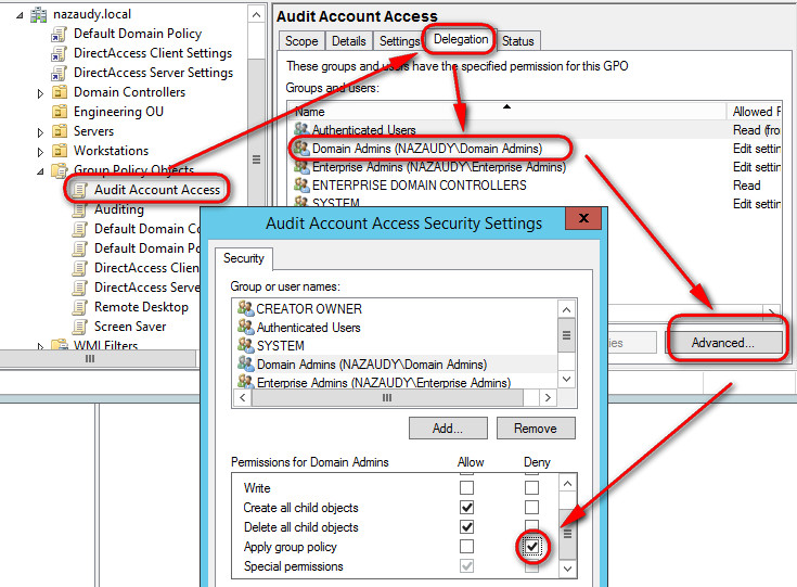 Audit account access