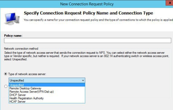 Connection Request Policy