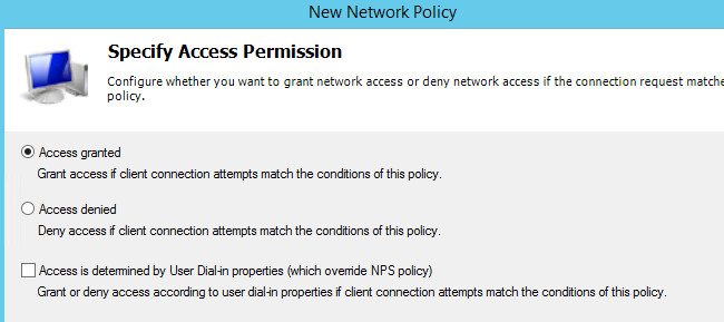 New network policy