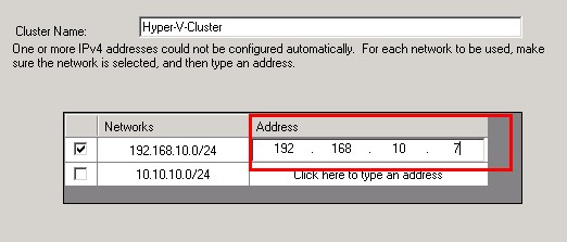 Hyper-V cluster for  Cluster Manager for Lab Setup for Failover Clustering Microsoft Exam 70-643