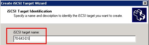 iSCSI target identification