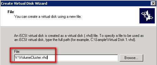 Create virtual disk