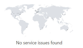 Azure no service issues found