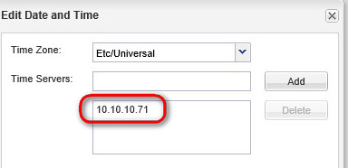 NetApp edit date and time