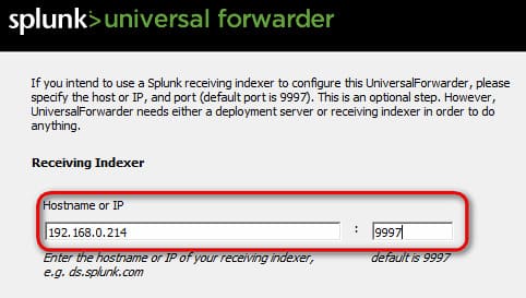 Universal Forwarder Receiving