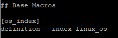 Index Splunk base macros