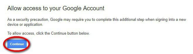 Gmail - Allow access to your Google Account