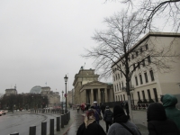 Approaching the Brandenburg Gate