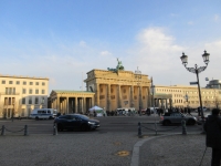 The Brandenburg Gate bathed by the sun