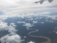 View of the Mekon river from the air