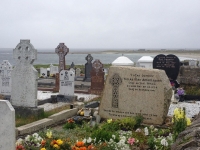 beautiful peace, death is just as important as life. Graveyards in Ireland are not hidden at all behind great wall, trees or fences like in other cities. Camposantos are fully open to view, Irish embrace death denoting a sanity and awareness of the soul