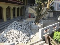 Repairs continue after the 2015 earthquake