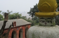 The Wisdom Eyes of Buddha (in 4 directions as always) over Kathmandu