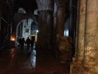 Very dark, forgotten and frozen in time corners in the Church of the Holy Sepulchre. In around 1840 about 400 people die on this church when there was a stampede during the Holy Fire ceremony of Holy Saturday, the bodyguards of the king who attended the c