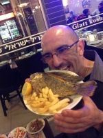 I had to taste (of course) the famous fish from the Sea of Galilee, it was absolutely delicious... missed the Tartar sauce though