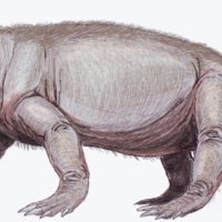 Lystrosaurus, Art by Dmitry Bogdanov, image from Wikipedia