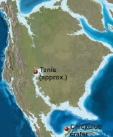 Tanis, in North Dakota US, is a fossil site that shows the events minutes after the meteor impact