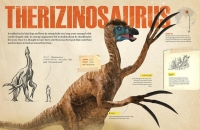 Do not fear, the Therizinosaurus were herbivores…but be sure to keep your distance