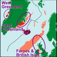 Location of the North Atlantic Igneous Province