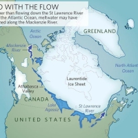 Yet, it seems most of the fresh water in the gigantic Glacial Lake Agassiz was poured into the Antarctic Ocean and not the Atlantic  
