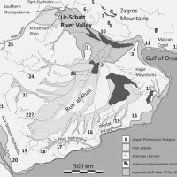 The Arabian Peninsula when it was dry land. Image credit: Current Anthropology